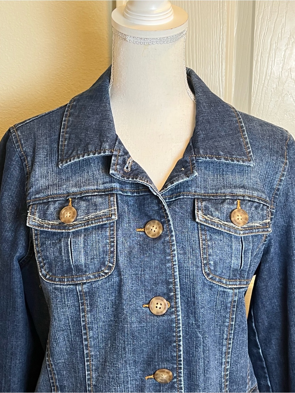DACHSHUND Upcycled Denim Jacket - Picture 6 of 12